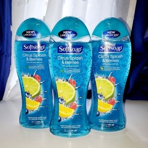 💦Softsoap Citrus Splash and Berries Body Wash X3
